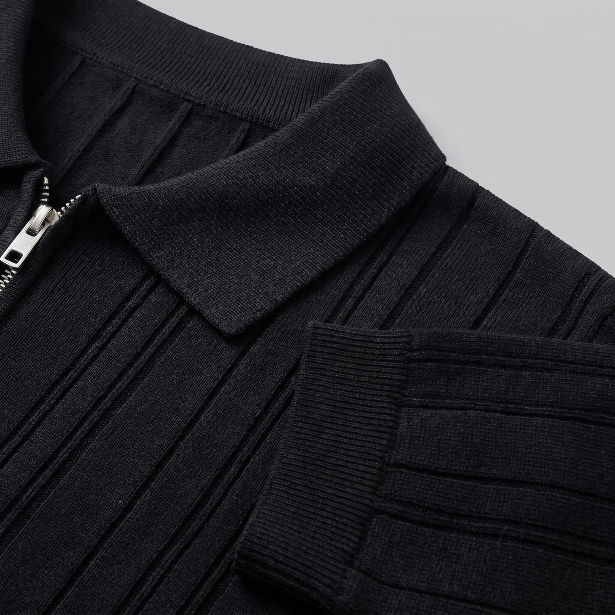 Herren Baumwollpoloshirt mit Reißverschluss Slim Fit | Noah_9