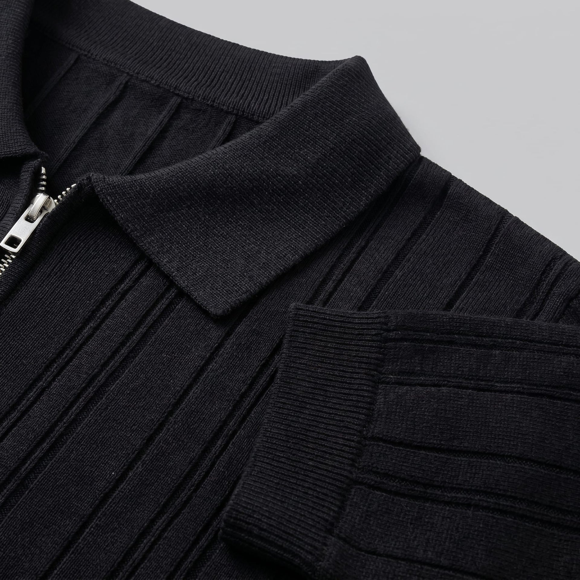 Herren Baumwollpoloshirt mit Reißverschluss Slim Fit | Noah