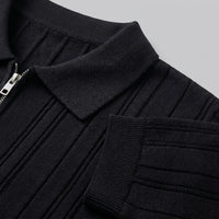 Herren Baumwollpoloshirt mit Reißverschluss Slim Fit | Noah