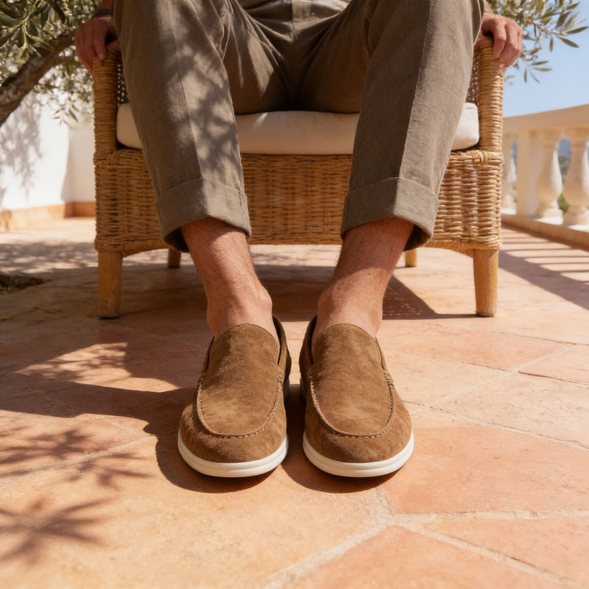 Herren Kunstlederloafer in Wildleder-Optik | Erhard_22