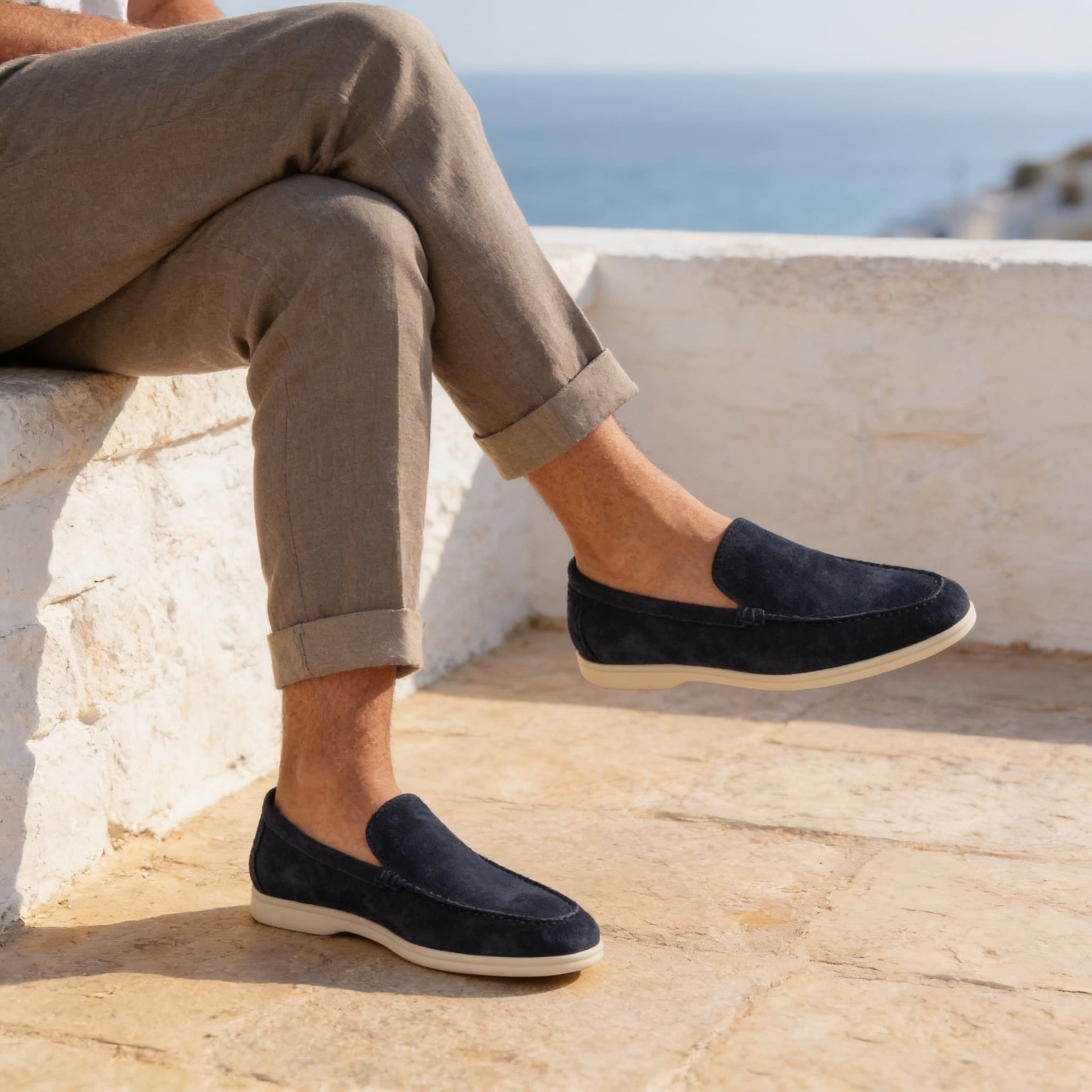 Herren Kunstlederloafer in Wildleder-Optik | Erhard