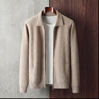 Herren Strickjacke mit Hemdkragen und Reißverschluss | Veit