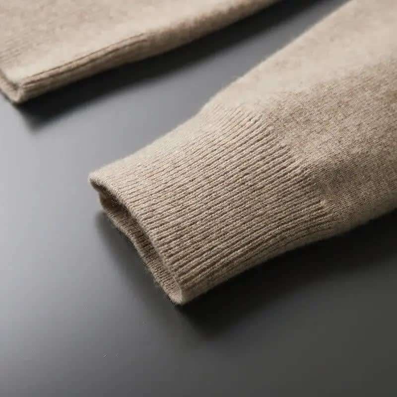 Herren Strickjacke mit Hemdkragen und Reißverschluss | Veit_4