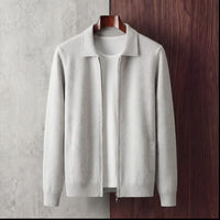 Herren Strickjacke mit Hemdkragen und Reißverschluss | Veit