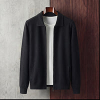 Herren Strickjacke mit Hemdkragen und Reißverschluss | Veit