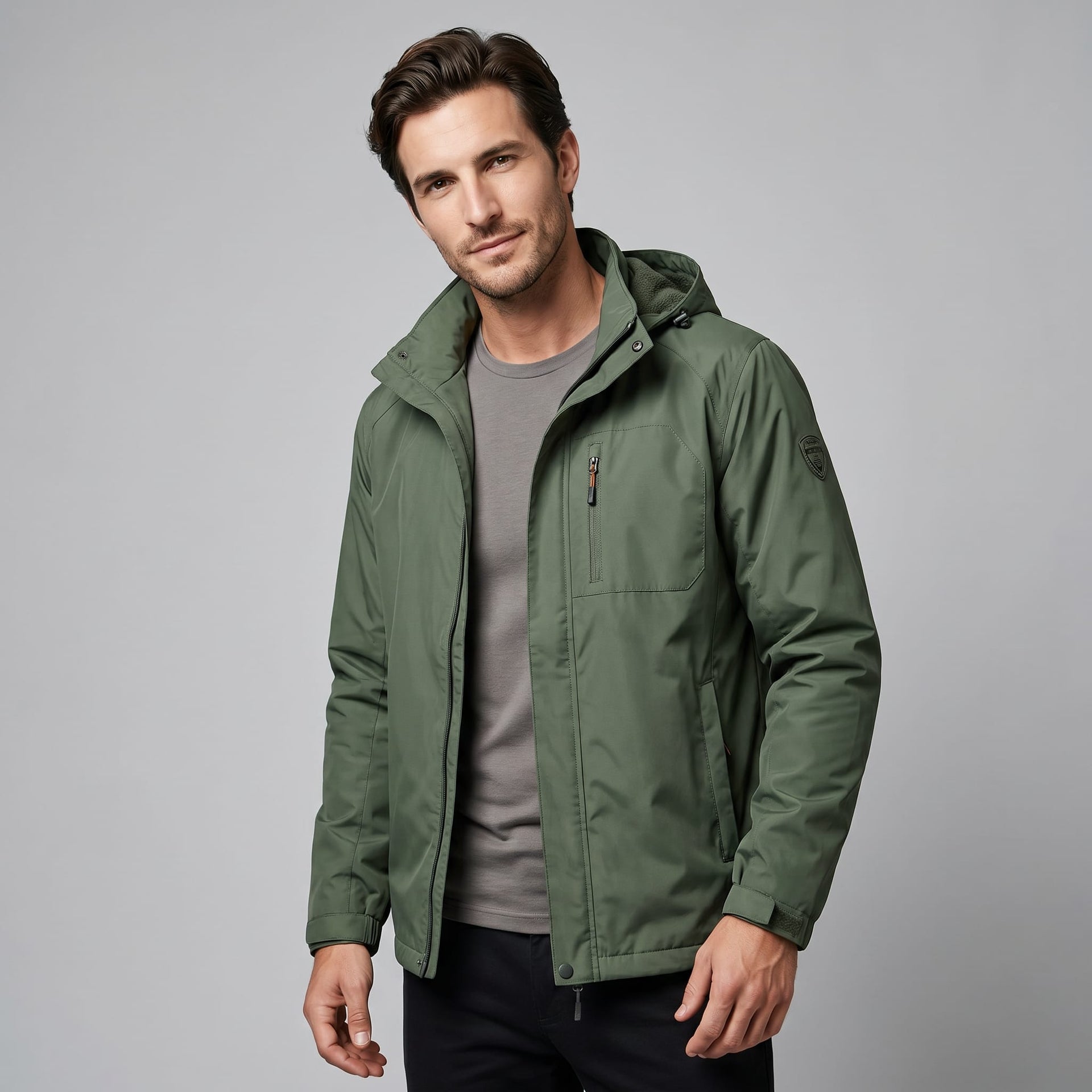 Herren Softshelljacke mit Kapuze | Friedhelm