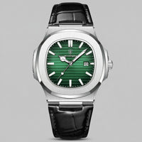 Herren Armbanduhr mit Datumsanzeige und Lederarmband | Remigius
