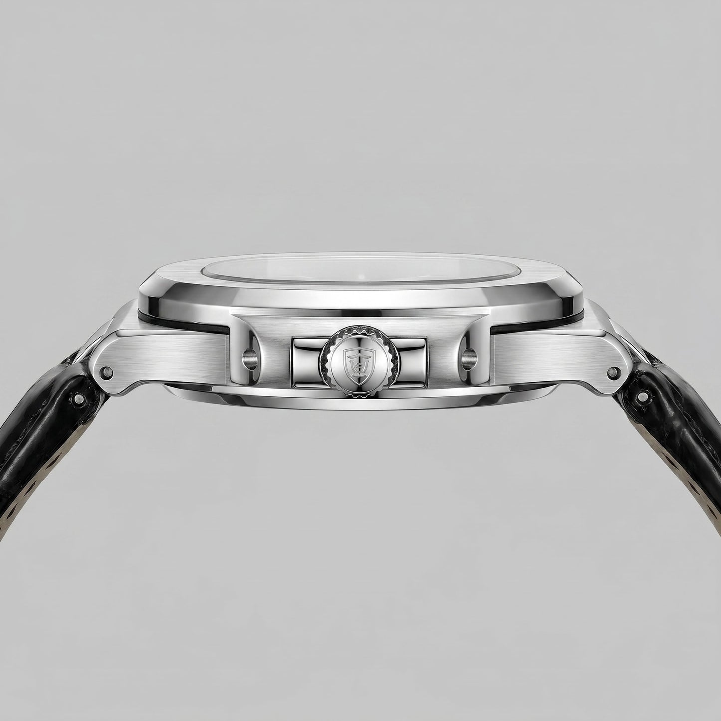 Herren Armbanduhr mit Datumsanzeige und Lederarmband | Remigius_12