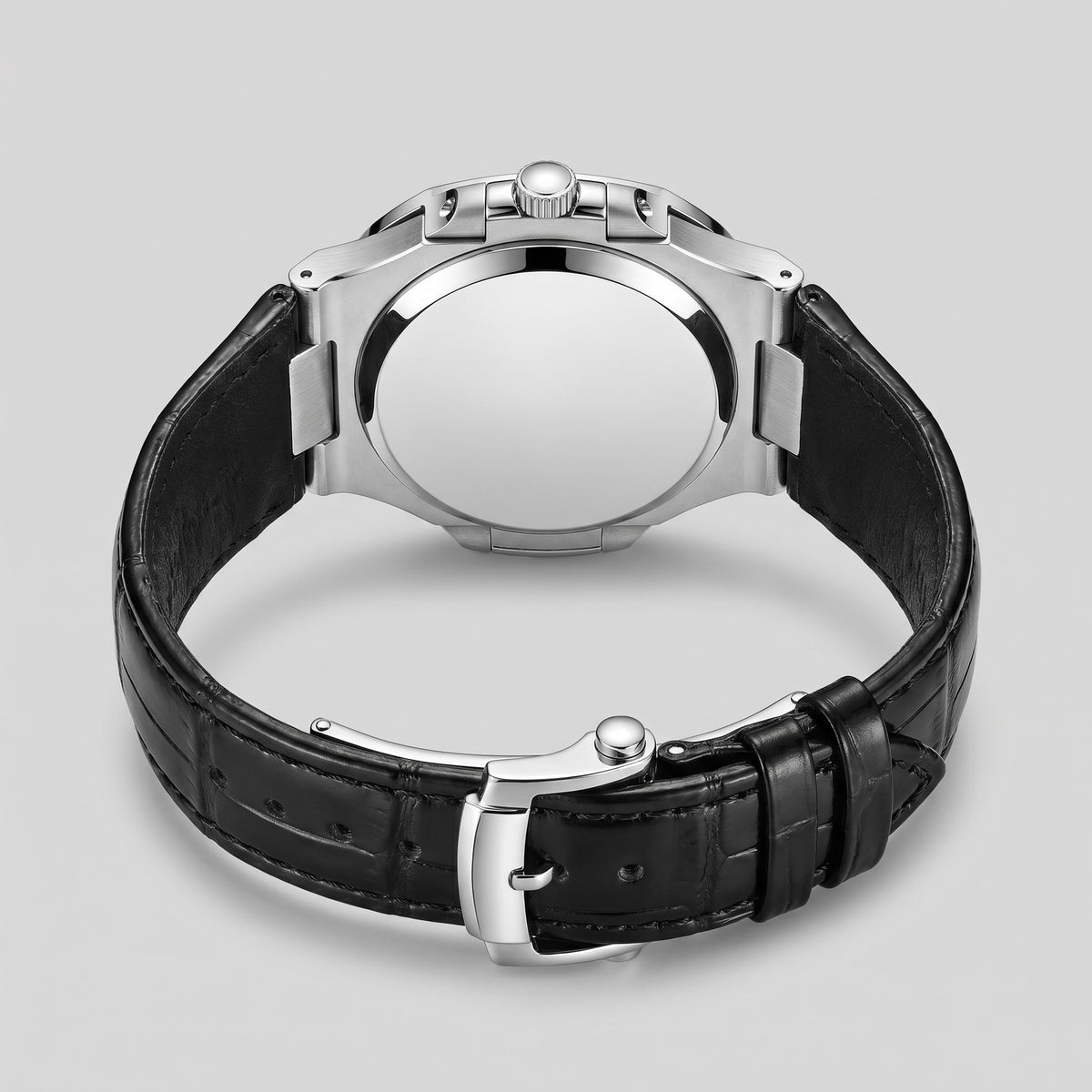 Herren Armbanduhr mit Datumsanzeige und Lederarmband | Remigius_13