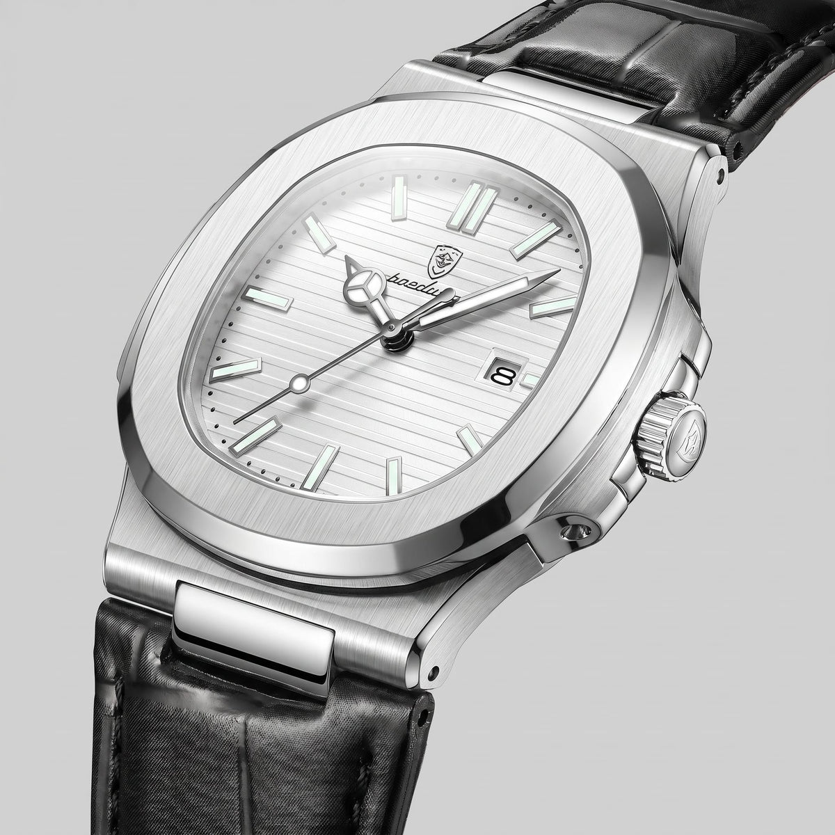 Herren Armbanduhr mit Datumsanzeige und Lederarmband | Remigius