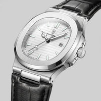 Herren Armbanduhr mit Datumsanzeige und Lederarmband | Remigius