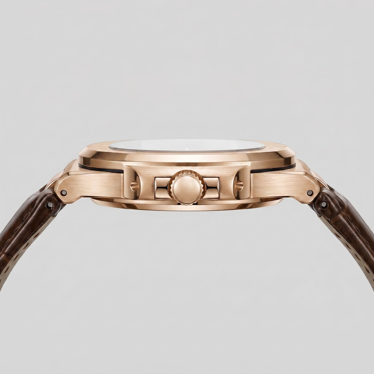 Herren Armbanduhr mit Datumsanzeige und Lederarmband | Remigius_22