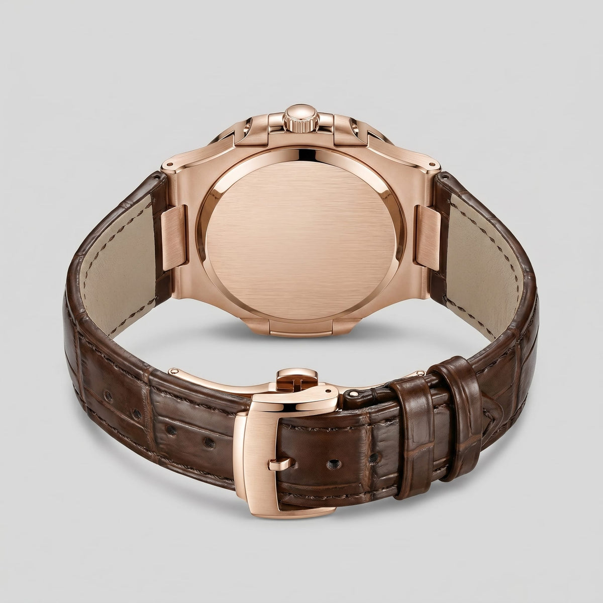 Herren Armbanduhr mit Datumsanzeige und Lederarmband | Remigius_23
