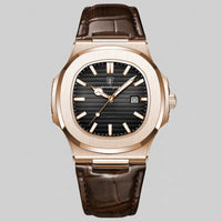 Herren Armbanduhr mit Datumsanzeige und Lederarmband | Remigius