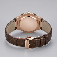 Herren Armbanduhr mit Datumsanzeige und Lederarmband | Remigius