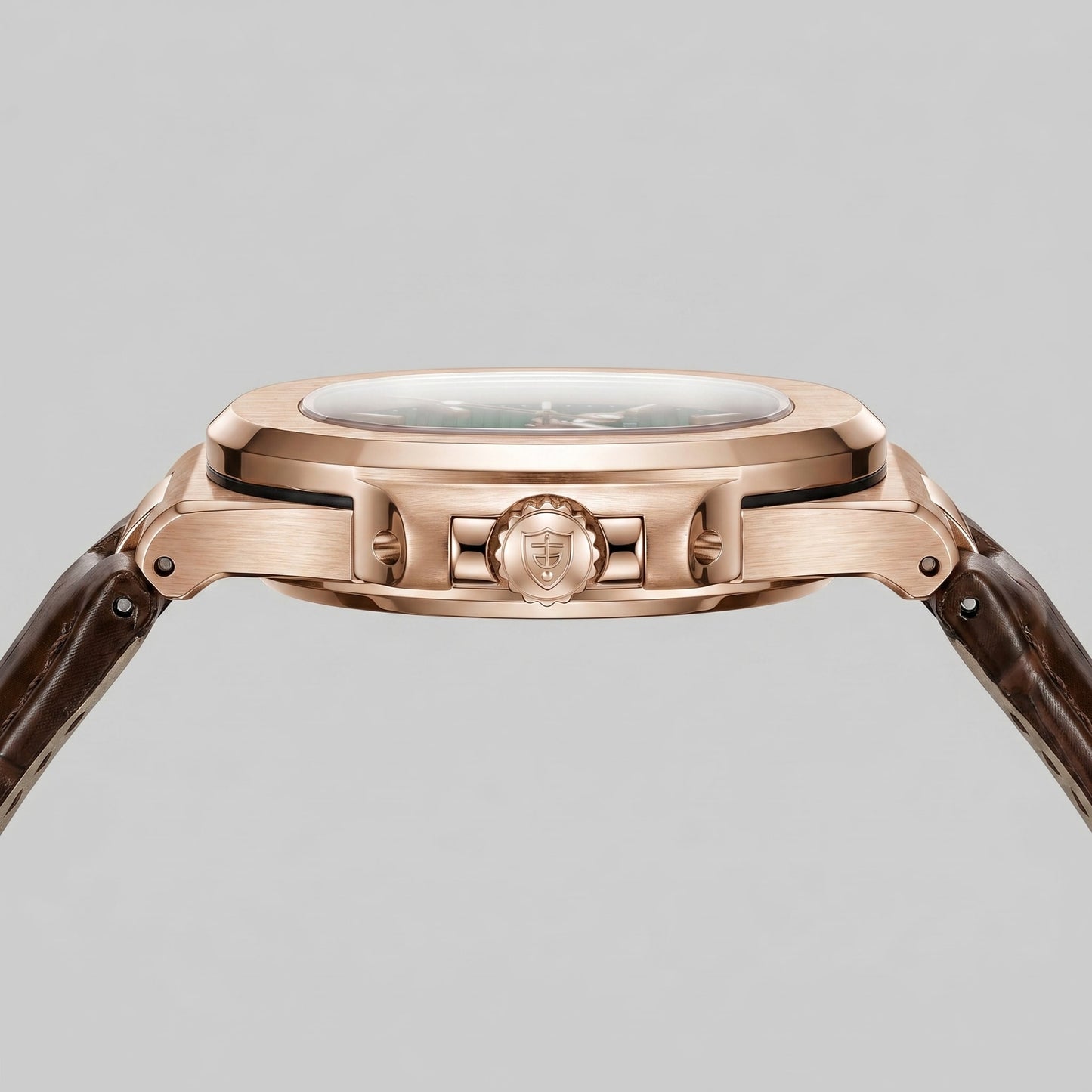 Herren Armbanduhr mit Datumsanzeige und Lederarmband | Remigius_37