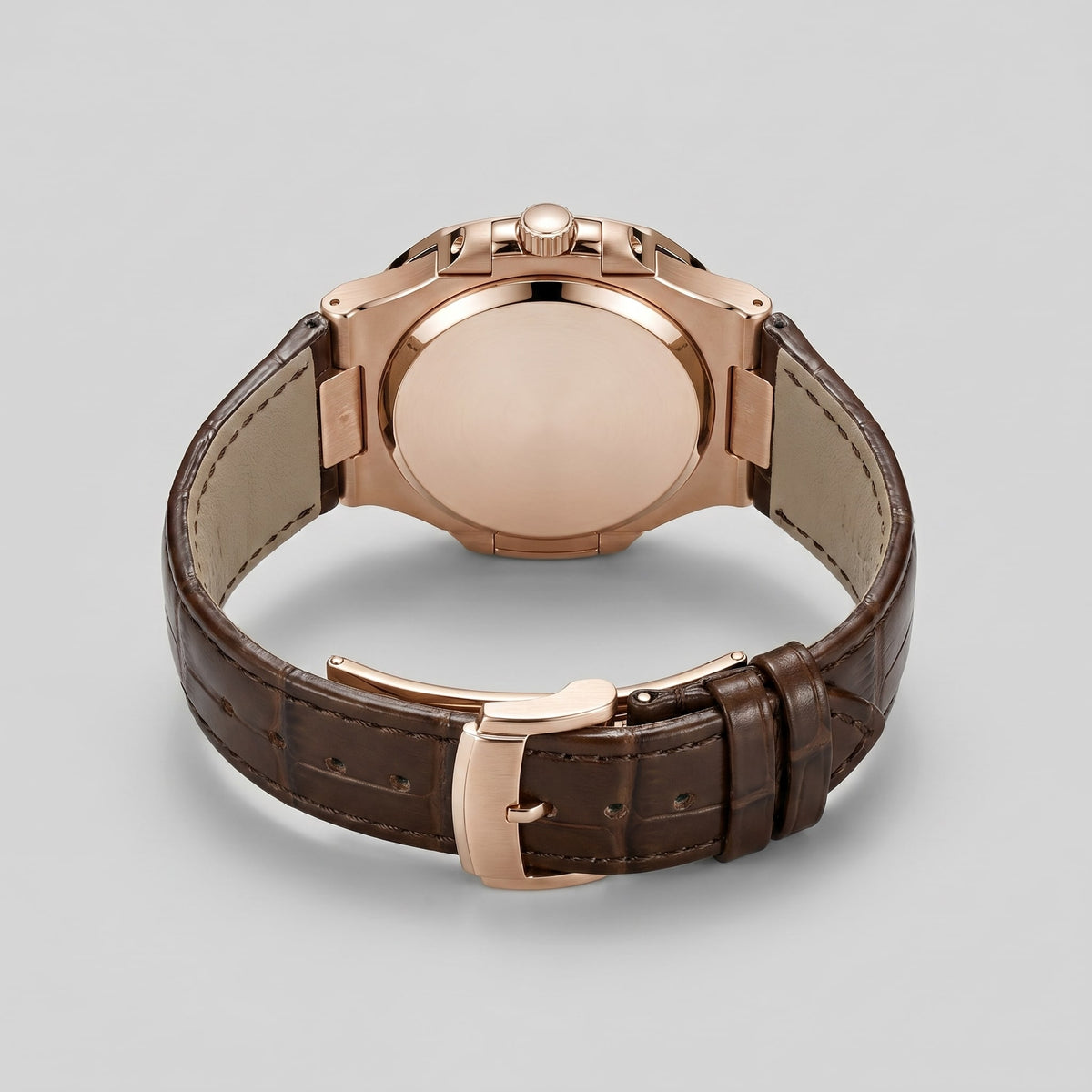 Herren Armbanduhr mit Datumsanzeige und Lederarmband | Remigius_38