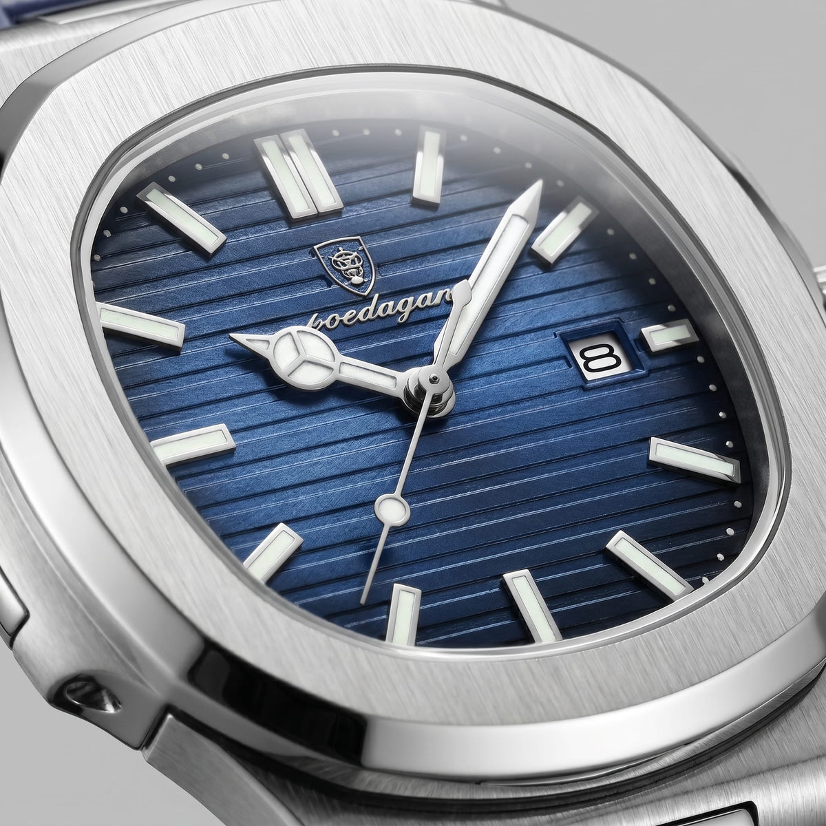 Herren Armbanduhr mit Datumsanzeige und Lederarmband | Remigius_4