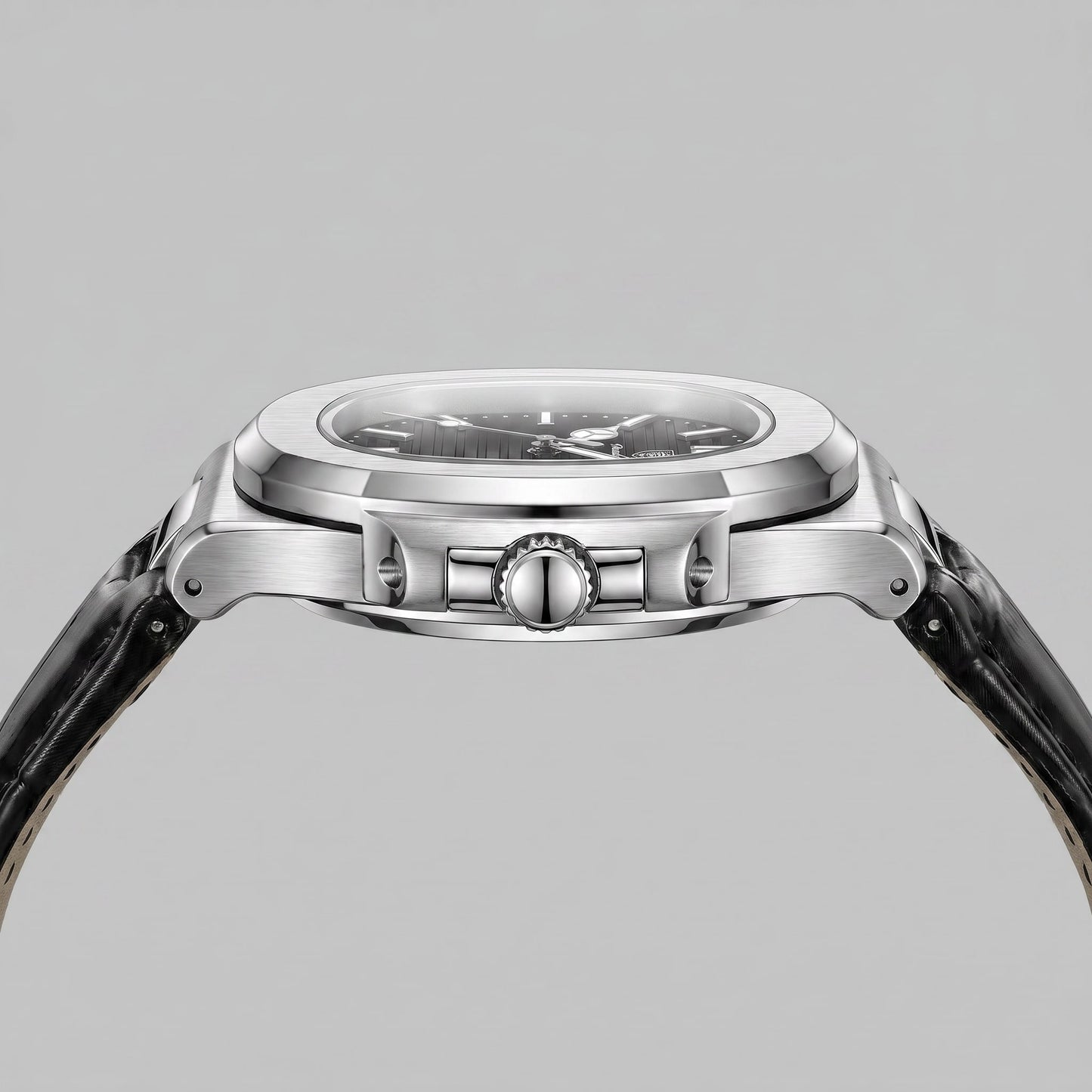 Herren Armbanduhr mit Datumsanzeige und Lederarmband | Remigius_7
