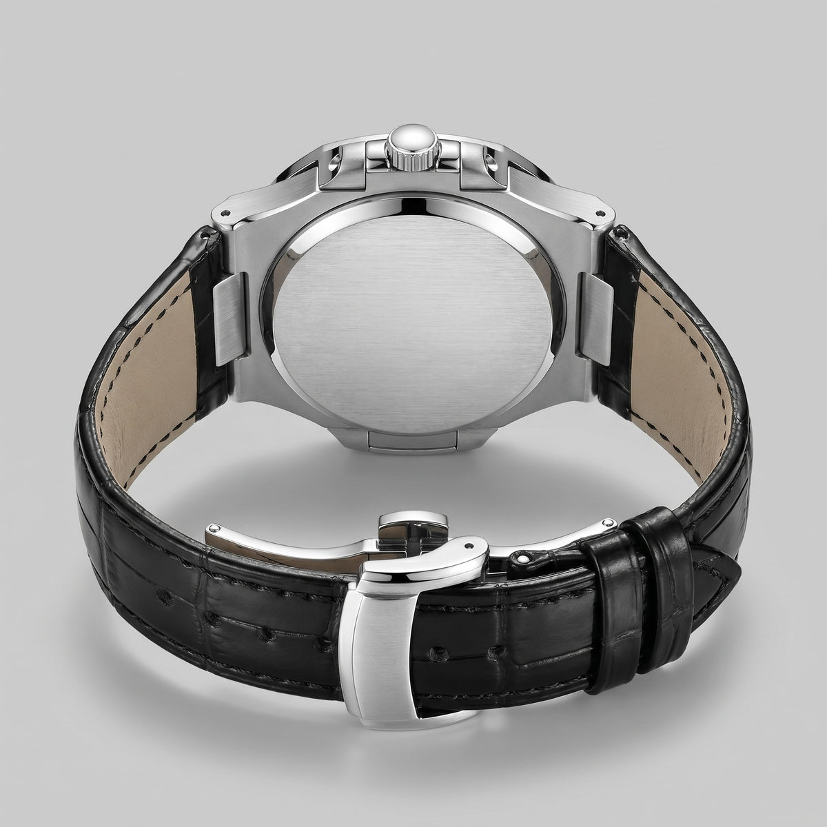Herren Armbanduhr mit Datumsanzeige und Lederarmband | Remigius