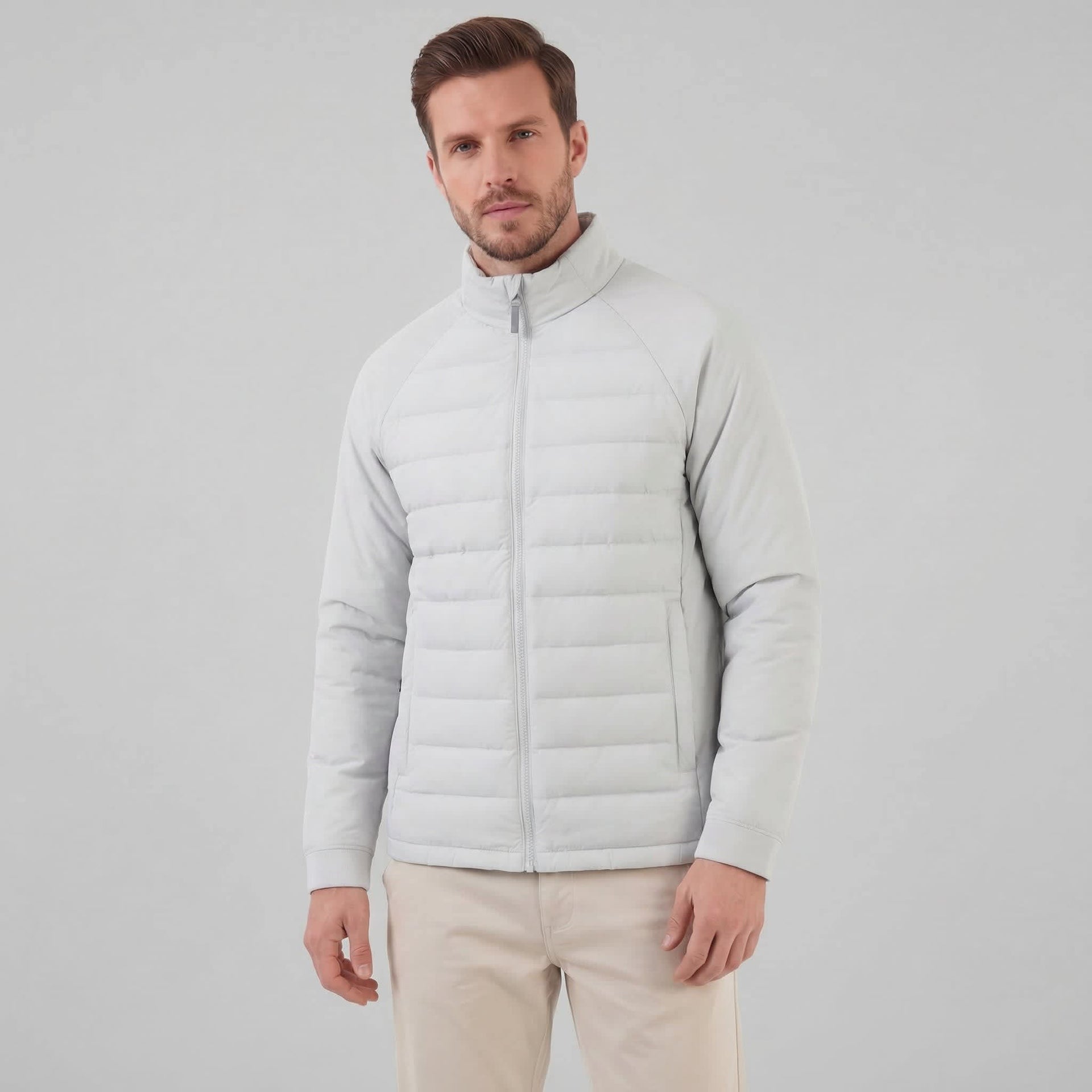 Herren Hybridjacke mit Stehkragen | Albert