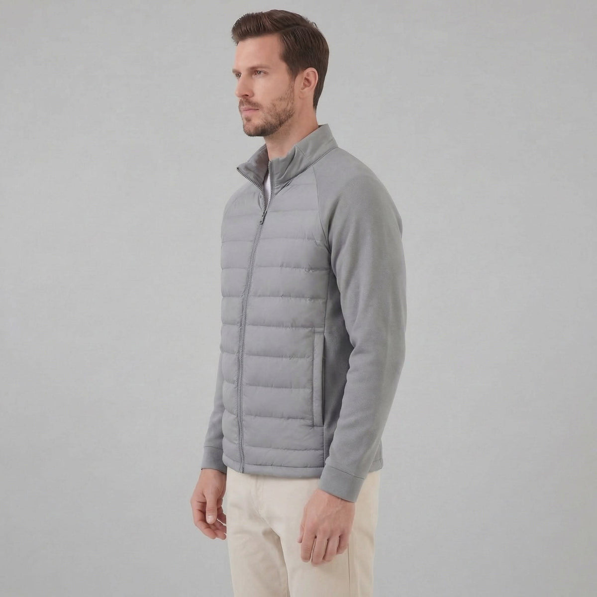 Herren Hybridjacke mit Stehkragen | Albert_2
