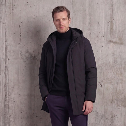 Herren Steppjacke mit Kapuze Slim Fit | Benjamin_1