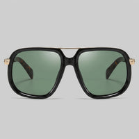Herren Sonnenbrille eckig mit goldenem Doppelsteg | Hartmut