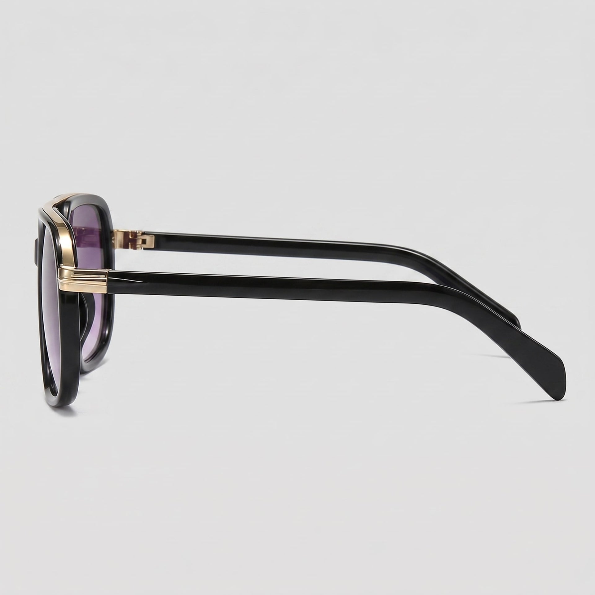 Herren Sonnenbrille eckig mit goldenem Doppelsteg | Hartmut
