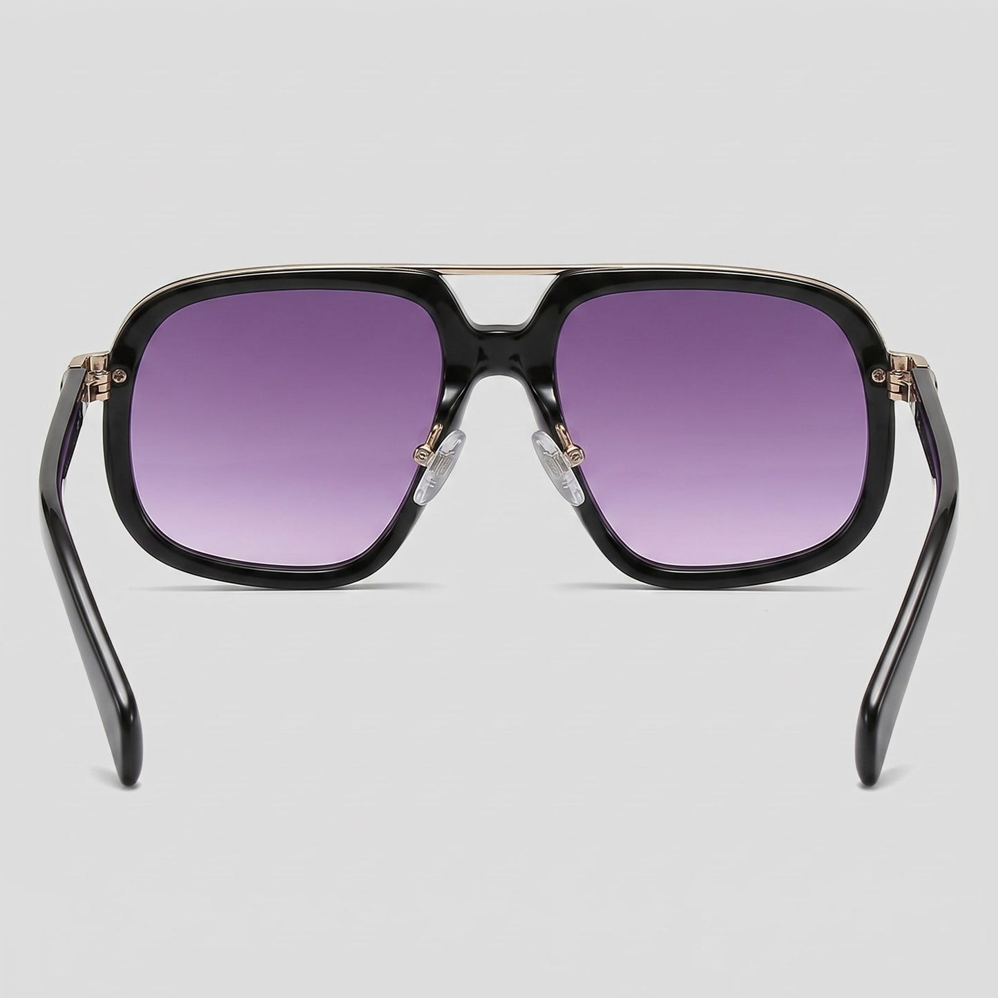 Herren Sonnenbrille eckig mit goldenem Doppelsteg | Hartmut_13