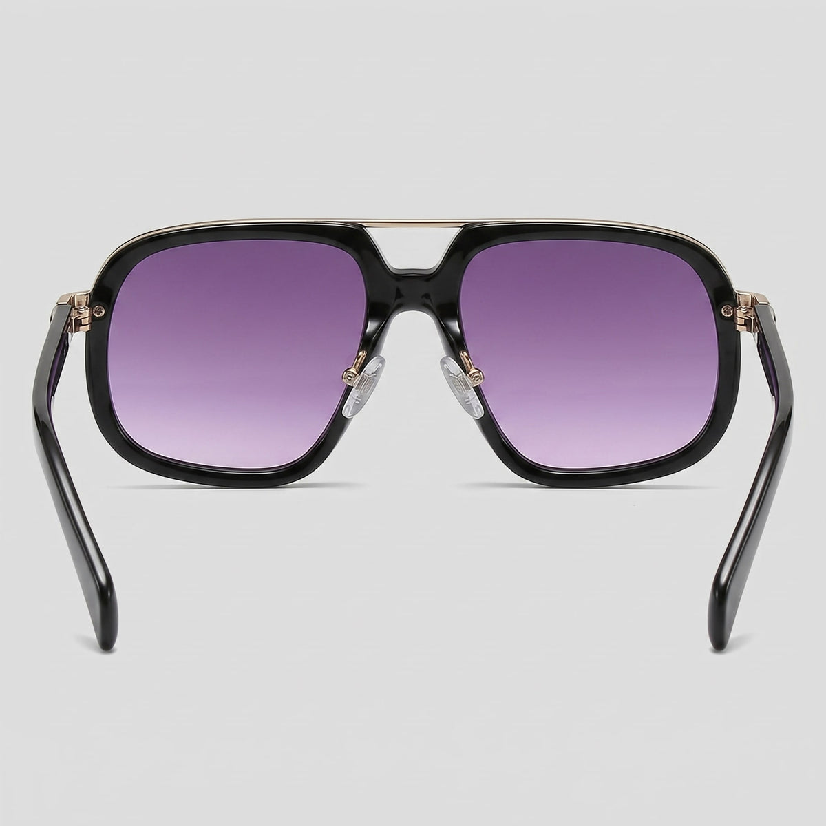 Herren Sonnenbrille eckig mit goldenem Doppelsteg | Hartmut