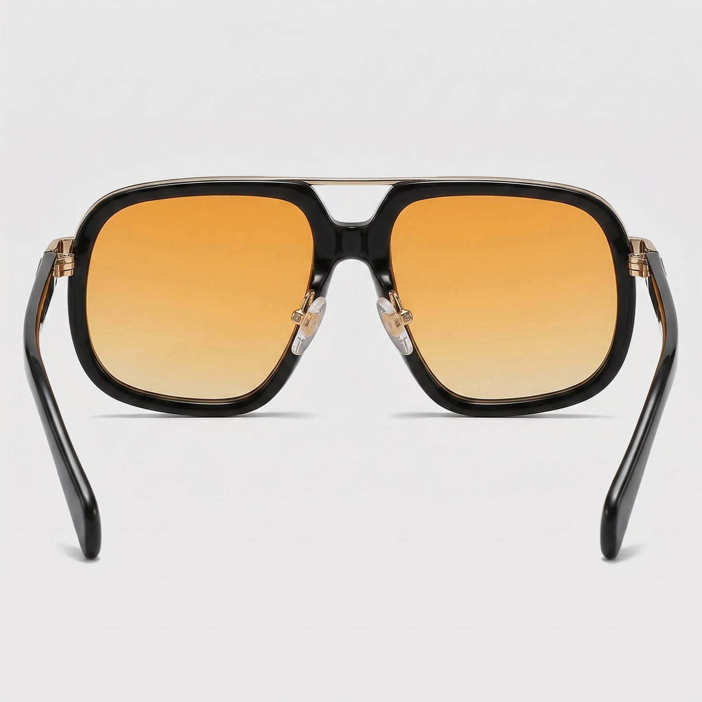 Herren Sonnenbrille eckig mit goldenem Doppelsteg | Hartmut_18