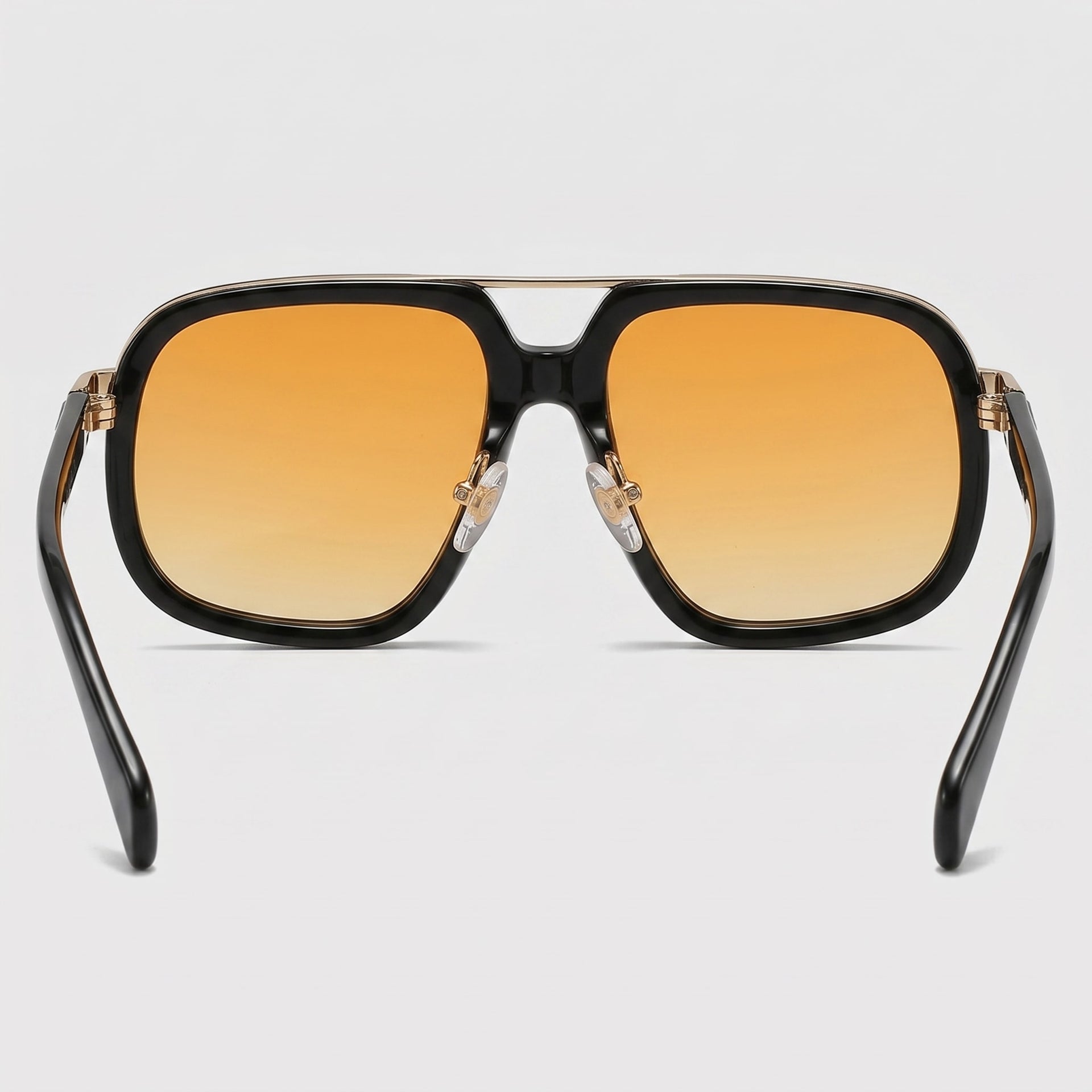 Herren Sonnenbrille eckig mit goldenem Doppelsteg | Hartmut