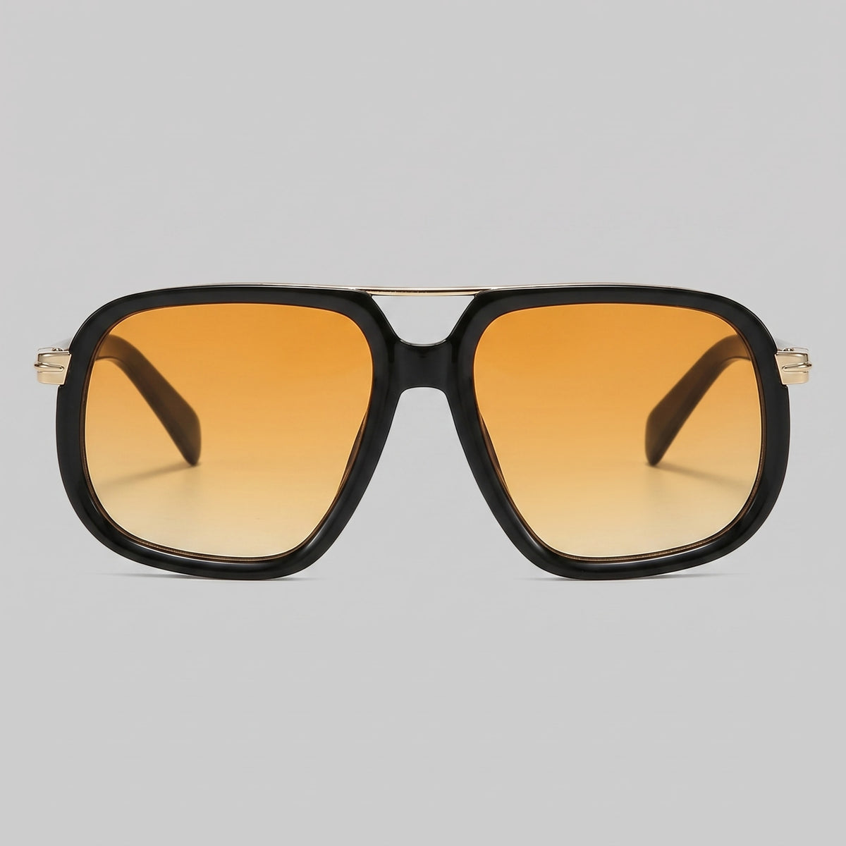 Herren Sonnenbrille eckig mit goldenem Doppelsteg | Hartmut_20
