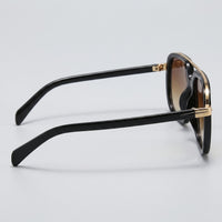 Herren Sonnenbrille eckig mit goldenem Doppelsteg | Hartmut