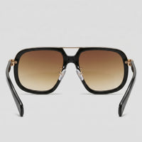 Herren Sonnenbrille eckig mit goldenem Doppelsteg | Hartmut