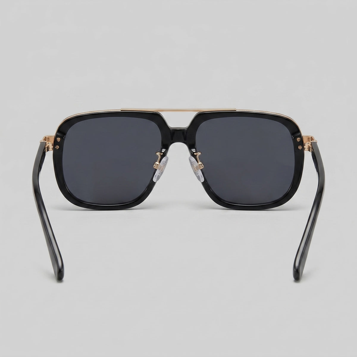 Herren Sonnenbrille eckig mit goldenem Doppelsteg | Hartmut_3