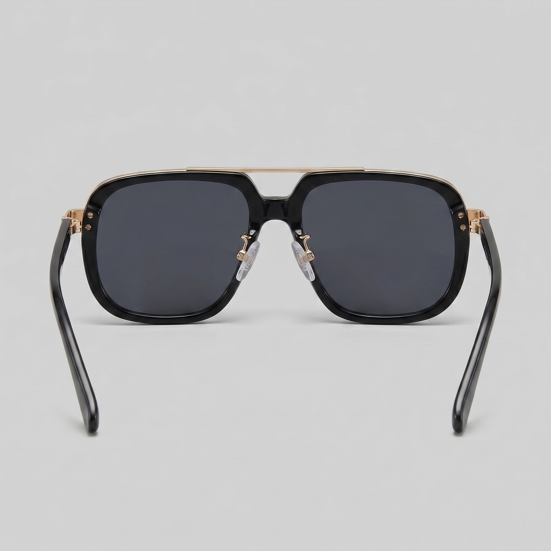Herren Sonnenbrille eckig mit goldenem Doppelsteg | Hartmut