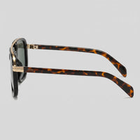 Herren Sonnenbrille eckig mit goldenem Doppelsteg | Hartmut