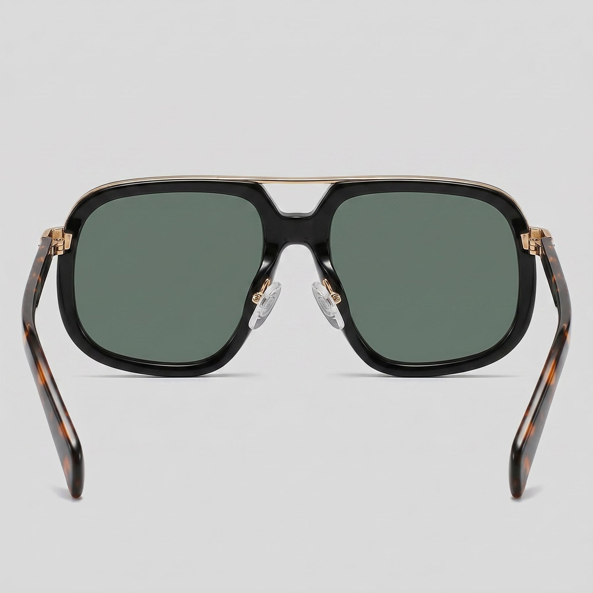 Herren Sonnenbrille eckig mit goldenem Doppelsteg | Hartmut
