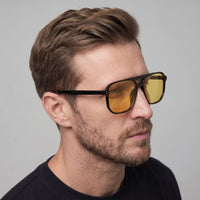 Herren Sonnenbrille Retro mit Doppelsteg | Hartwig