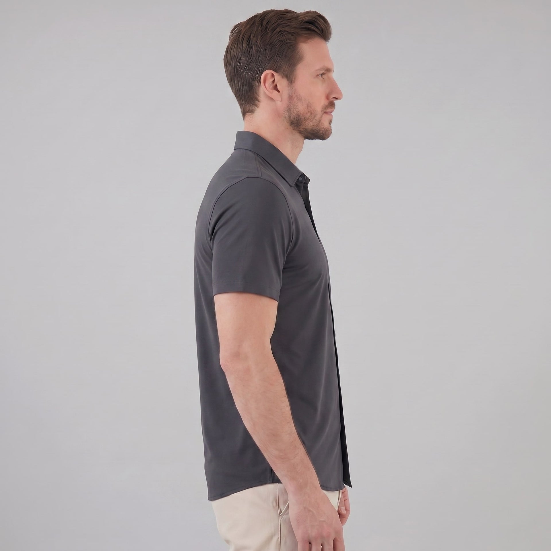 Herren Jerseyhemd Kurzarm mit Stretch | Julian