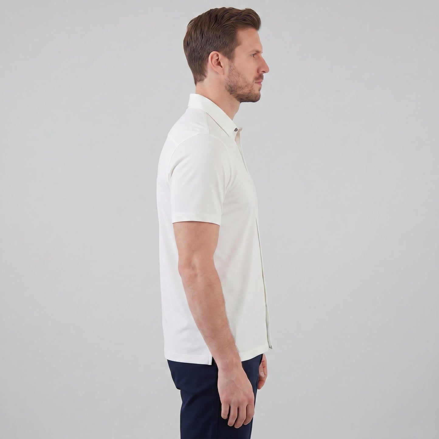Herren Jerseyhemd Kurzarm mit Stretch | Julian_18