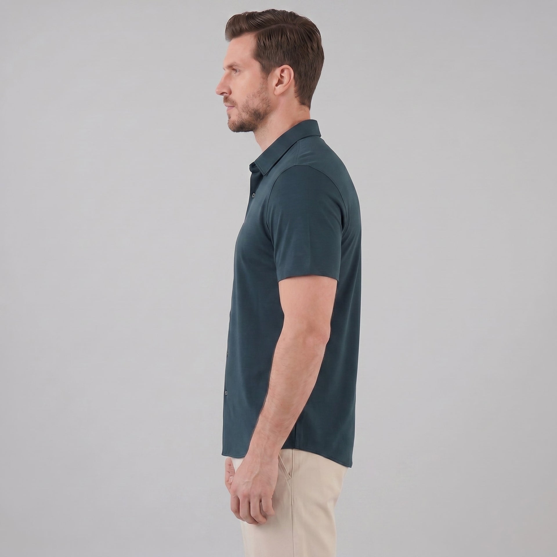 Herren Jerseyhemd Kurzarm mit Stretch | Julian