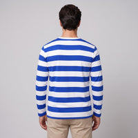 Herren Streifenshirt Langarm mit Rundhalsausschnitt | Roland