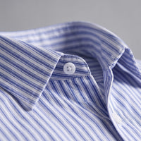 Herren Streifenhemd Oversize Kurzarm | Eckard