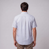 Herren Streifenhemd Oversize Kurzarm | Eckard