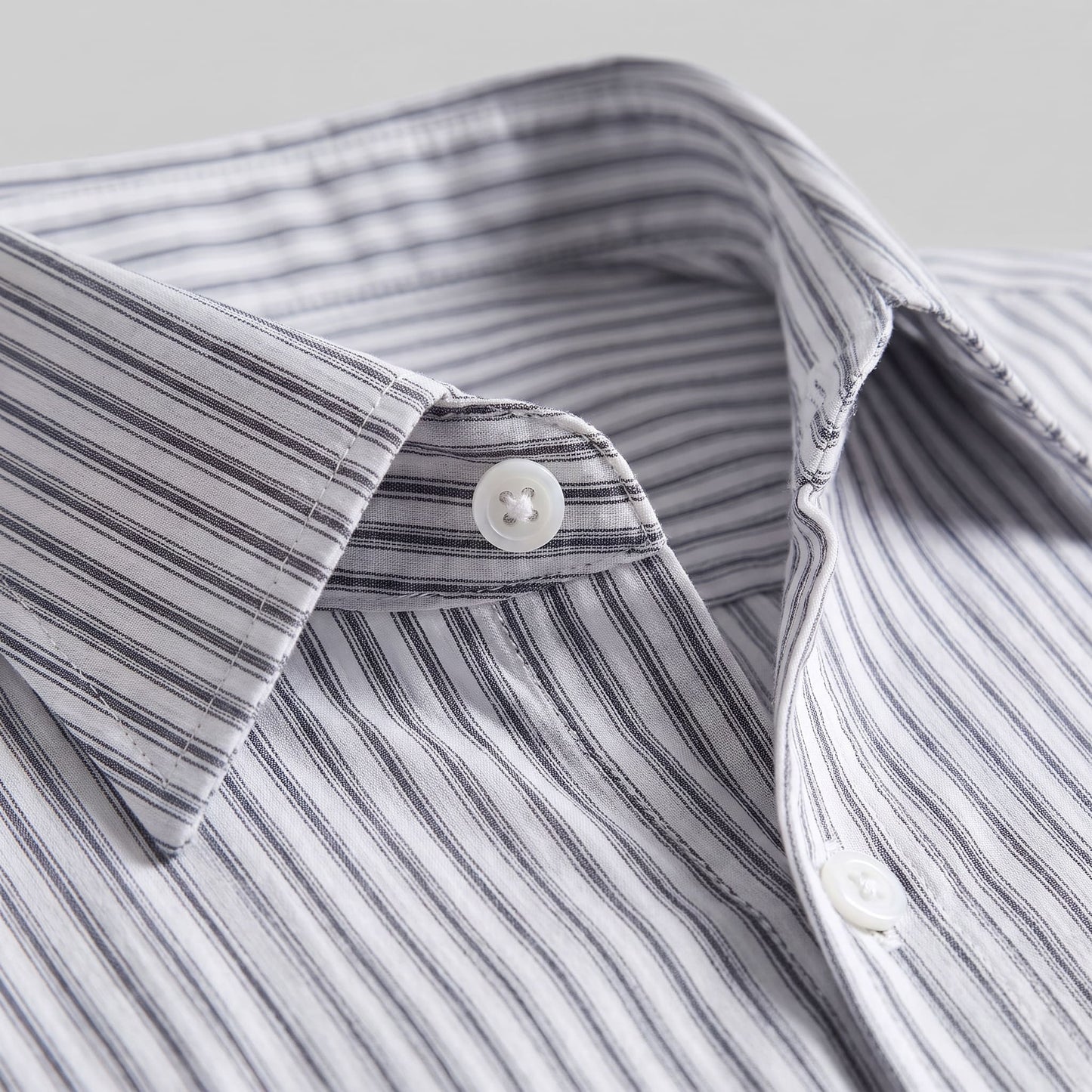 Herren Streifenhemd Oversize Kurzarm | Eckard_17