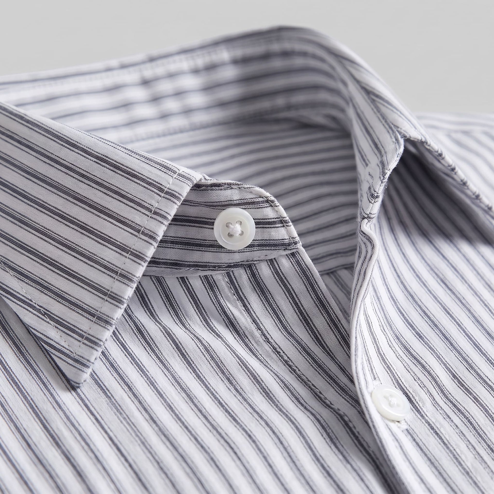 Herren Streifenhemd Oversize Kurzarm | Eckard