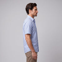 Herren Streifenhemd Oversize Kurzarm | Eckard
